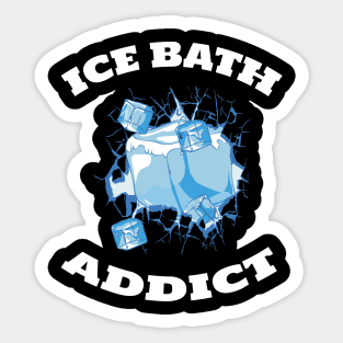 Ice Bath Addict Sticker